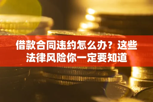 济南借款合同违约怎么办？这些法律风险你一定要知道