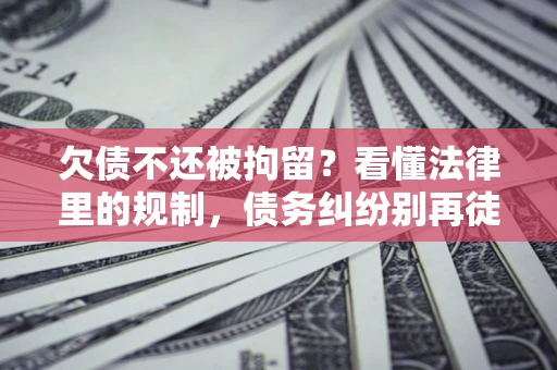济南欠债不还被拘留？看懂法律里的规制，债务纠纷别再徒劳奔波