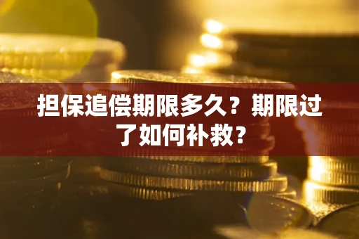 济南担保追偿期限多久？期限过了如何补救？