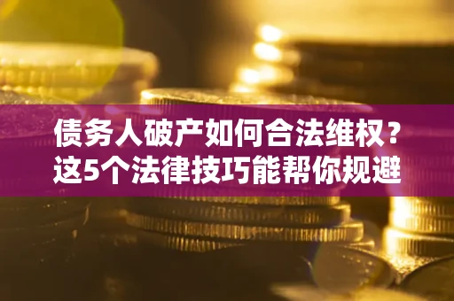 济南债务人破产如何合法维权？这5个法律技巧能帮你规避风险