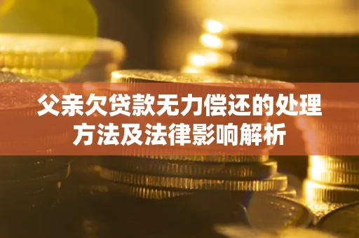 济南父亲欠贷款无力偿还的处理方法及法律影响解析